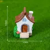 Terrário de musgo, casa de cogumelo de desenho animado criativa, casa de abóbora, decorações de paisagismo de jardinagem, ornamentos em miniatura