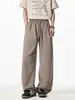 Pantalones Largos Rectos Finos de Seda de Hielo para Hombre de Primavera y Verano, Pantalones Casuales Frescos y Transpirables, Estilo Japonés Sueltos Básicos Versátiles