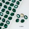 Dongzhou Cristal 9*7mm Oval Diamante para Nail Art Cristal K9 de Alta Qualidade Imitação Corte Chinês Flash Explosivo Resistente ao Desgaste Prateado Acessórios para Nail Art