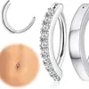 2025 transfronterizo nueva moda simple joyería lisa para ombligo Europa y Estados Unidos nuevo popular piercing de ombligo joyería para ombligo