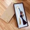Caja de cartón con tapa de cielo y tierra personalizada de apertura gratuita, marcapáginas Ruyi, caja Ruyi para joyas y collares, Yu Pei