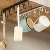 Arte de Hierro sin Taladro Transfronterizo Colgador Doble Fila Portavasos Organizador de Almacenamiento de Tazas Fábrica de Origen de Cocina Venta al por Mayor