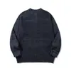 Rumen Meng Marca Tendência Retrô Japonesa Suéter Simples com Gola Henley Masculino Inverno Solto Estilo Preguiçoso Casal Malha para o Dia a Dia