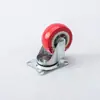 En stock 1-1.5-2-2.5-3 pulgadas rueda universal castor rueda giratoria plana móvil rueda empujadora rodillo