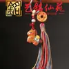 Sándalo Yuanbao Zodiaco Caballo Borla Colgante Arte Año del Caballo Xianyuan Adorno Llavero Cadena para Teléfono Colgante Accesorios para Bolsos