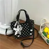Bolsa Transversal 2026 Nova de Bolinhas para Mulheres, Versão Coreana Estilo Fresco Versátil Bolsa de Ombro, Bolsa Saco Moda Estudante