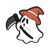 Nuevos imanes de refrigerador magnéticos de dibujos animados transfronterizos con diseños temáticos de Halloween para decoración del hogar festivo, pegatinas magnéticas lindas y relajantes