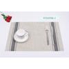 Sousplats de PVC, Listras de Linho, Antiderrapantes, Fáceis de Limpar, Tapetes Isolantes de Calor Tecidos em Estilo Ocidental, Descansos de Copo, Toalhas de Mesa, Caminhos de Mesa, Utensílios de Mesa Isolantes de Calor
