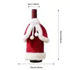 Nuevas decoraciones navideñas transfronterizas, que incluyen vestidos, túnicas, fundas para botellas de vino, vajilla creativa y artículos de decoración para el hogar, así como juegos de vino navideños