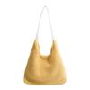 Bolso de felpa de lana de cordero para mujer, de gran capacidad, nuevo bolso de hombro informal para compras, otoño e invierno, bolso de mano para uso diario.