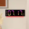 Novo Produto Relógio de Parede Criativo Simples Tela Grande Relógio de LED Relógio de Sala de Estar Luz de Atmosfera Especial Relógio Multifuncional 6691R