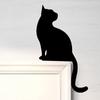 Decoración de mesa para puerta y ventana con forma de mariposa de gato negro, regalo para amantes de las mascotas, artesanía de metal, silueta de hierro forjado, gran oferta de Amazon