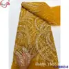Tela de Encaje Bordado con Lentejuelas de Burbujas de Ancho Completo Retro Francés Lentejuelas para Novia Tela de Encaje