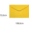 Envelope colorido (visitar) 72X108 Amarelo Rio De Jan.80G
