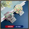 Marcador de Latón Hueco con Laca Transparente para Hacer Manualidades, Pequeños Regalos Culturales y Creativos, Producción de Marcadores Metálicos Translucidos Impresos en Color UV