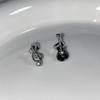 Aretes de Nota de Guitarra Asimétricos Pequeños Lindos Aretes de Violín Diseño Nicho Aretes Simples Modernos Cool