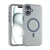 Adecuado para funda de teléfono móvil Apple iPhone 16 Plus, funda de teléfono magnética con sensación de piel mate para Apple 16 Plus