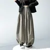 2026 Nueva Moda para Mujer Estilo Coreano Diario Casual Diseño de Nicho Color Sólido Corbata de Lazo Cintura Pantalones Linterna