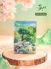 Pegatina de refrigerador de acrílico con arena movediza AR para turismo de Huangshan Bienvenida a la ciudad de Anhui Pino cumbre brillante recuerdo regalo de marea nacional