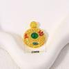 Colgante de pavo real fénix cloisonné Shajin, hecho a mano, con incrustaciones de jade azul quemado, colgante Xiangyun de imitación, accesorios de joyería