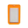 Porta-Cartão Transparente Dupla Face com Tampa Deslizante para Cartões de Refeição, Cartões de Campus, Crachás de Trabalho, Cordão de Pescoço, Protetor de Cartão de Identidade e Porta-Cartão de Controle de Acesso