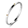 Pulsera de Acero Inoxidable con Hebilla de Uña Transfronteriza Europea y Americana, Pulsera de Acero de Titanio 18K Color Oro Rosa para Mujer, Joyería Mayorista que No se Desvanece