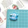 Broche de horquilla con parche hecho a mano con dibujos animados de acrílico, bonito, fresco y dulce, para parachoques de coche, accesorios de bricolaje para niños.