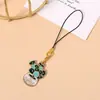 Lanyard para teléfono de metal con diseño de planta temática de bosque, unidad flash USB, colgante de flor en maceta anti-pérdida para auriculares, pequeño regalo creativo