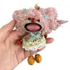 Boneca Pingente DIY Feita de Cascas de Frutas, Mesmo Estilo das dos Pontos Turísticos, Terapia Sonora Personalizada com Manivela de Casca de Fruta, Presente de Formatura