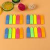 Set de Notas Adhesivas Pequeñas Flecha Mascota Tarjeta Regla Mascota Notas Adhesivas Fluorescentes Reutilizables Indicador Clasificación Marcadores de Página Pegatinas Planeador