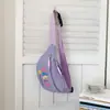 Riñonera de Nailon para Niños 2026 Estilo Nuevo Cara Sonriente Bolsa de Pecho Ligera Color Macarrón Bolsa para Salidas de Primavera Estudiante Bolsa Cruzada Estilo Juvenil