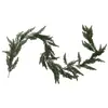 Jms Amazon Transfronterizo Más Vendido Guirnalda Artificial de Pino y Ciprés Decoración Navideña Planta Verde Adorno Colgante 180cm Decoración del Hogar