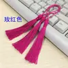 Nudo chino borla colgante oreja empaque adornos marcapáginas borla artesanía accesorios para el cabello caja de dulces