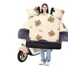 Capa de Para-brisa para Veículo Elétrico com Forro de Fleece e Ampliada para Outono e Inverno, à Prova de Chuva, à Prova de Vento, Resistente à Sujeira, Tecido de Memória, Capa à Prova de Vento para Veículo a Bateria