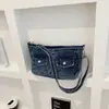 Bolsa de Axila Versátil Nova Moda Transfronteiriça 2026 Jeans Personalizada para o Dia a Dia e Trabalho Bolsa de Ombro Único Transversal Vintage