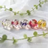 Flores Secas Frescas de Verano Hojuela Dorada Cuentas de Resina Accesorios de Cuentas para Manualidades Cuentas Sueltas Pendientes Tocados Zapatos de Mujer Accesorios de Flores
