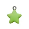 Pegamento Cremoso de Resina Simulación Lindo Dibujo Animado Estrella de Cinco Puntas Color Caramelo Colgante Accesorio para Llavero DIY