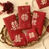 Nuevos sobres duros de mil yuanes con relieve dorado, sobres rojos de boda con un toque de alta gama, cubierta con el carácter "feliz", adecuados para recién casados y compromisos, venta al por mayor