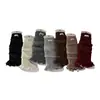 Botas y Calcetines de Algodón para Niñas, Calcetines de Felpa con Etiqueta de Tela Otoño e Invierno, Cubre Piernas de Pantorrilla para Niñas Color Rojo Ancora Coreano para Año Nuevo y Navidad