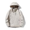 Jaqueta Casaco Masculino e Feminino de Primavera e Outono para Exterior Casual Roupa de Trabalho Terno de Montanhismo Três em Um à Prova de Vento Repelente à Água Rushtop