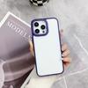 Capa de Celular Acrílica Transparente de Verão com Lente Colorida e Letras Adequada para iPhone 11 15 16 Capa Anti-Queda com Sulco