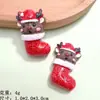 Joyería de Resina Serie de Papá Noel Accesorios DIY Hecho a Mano Funda para Teléfono Móvil Pasador Cuerda para el Cabello Caja de Almacenamiento Colgante para Bolsos