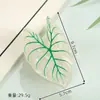 Yhj Accesorios para el Cabello Nuevas Plantas Hojas Artificiales Pinza para el Cabello de Vinagre Diseño Retro Pinza de Agarre Parte Posterior de la Cabeza Pinza de Tiburón para el Cabello