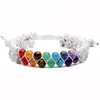 Pulsera de Aventurina Verde de Venta Caliente Transfronteriza Tejida a Mano de Doble Fila Pulsera Ajustable de Doble Capa