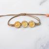 Pulsera de flor seca tejida a mano encaje flor joyería simple Mori pequeña fresca flor eterna puesto de flores suministro chica