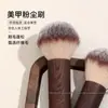 Nuevo Cepillo para Polvo de Uñas con Mango Corto, Cerdas Finas Suaves para Eliminación de Polvo, Brocha para Maquillaje de Polvo para Rubor, Limpieza de Esmalte de Uñas