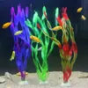 Fabricante de Decoraciones para Acuarios de Paisajismo de Peces Orquídea Norteamericana Altamente Simulados, Plantas de Peces Falsas, Tiras Finas Simuladas de Algas Marinas y Kelp