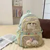 Nueva mochila escolar para niñas de secundaria Estilo coreano resistente al agua gran capacidad resistente al desgaste y a la suciedad mochila de nailon para estudiante de secundaria