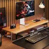 Soporte para monitor de computadora de escritorio, estante, organizador de escritorio y soporte extendido para laptop para sala de e-sports