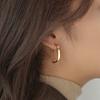 Pendientes Minimalistas Geométricos Retorcidos Cuadrados de Moda para Viajeros S925 Pendientes de Diseño Vintage para Mujeres Estilo Geométrico